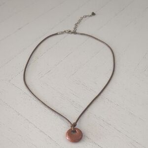 New Detachable PU Leather Chinese Feng Shui Amulet Pendant Necklace